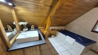 Lagopède salle de bain chalet