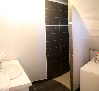 chalet philou location studio salle de bain=