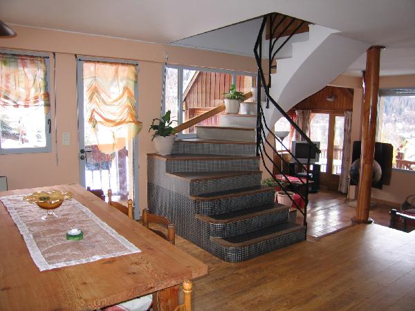 escalier : les orres chalet le pelve appartement le Lagopède